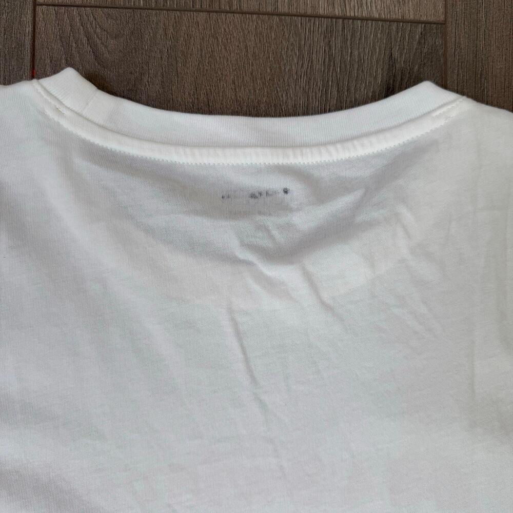 J.Crew T-Shirt WMNS S White USA Swimming Graphic Cotton Retro Athletic Americana - Picture 7 of 7